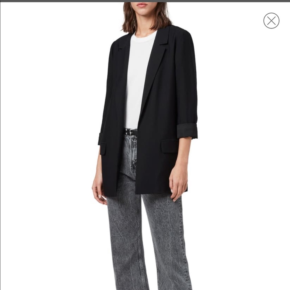 All Saints Aledia Open Front Blazer